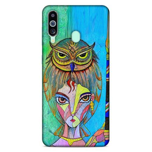 Lopard Samsung Galaxy M40 Uyumlu Kılıf Sürreal Yüzler ♀ (39) Liquid Crystal Kılıf Baskılı