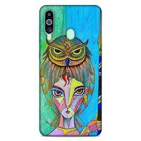 Lopard Samsung Galaxy M40 Uyumlu Kılıf Sürreal Yüzler ♀ (39) Liquid Crystal Kılıf Baskılı