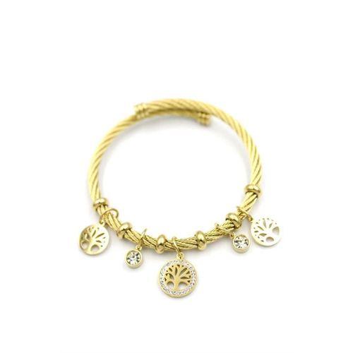 Hayat Ağacı Charm Bilezik - Altın
