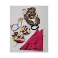 Renkli Desenli Taç Toka Bandana Set