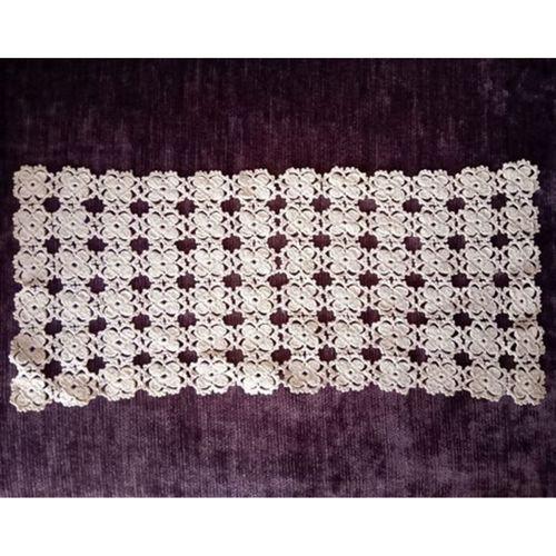 El İşi Dantel Tığ İşi Bej 36X15,5Cm