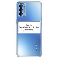 Oppo Reno 4 Kılıf HD Yazı Baskılı Silikon Arka Kapak - Yazı 9