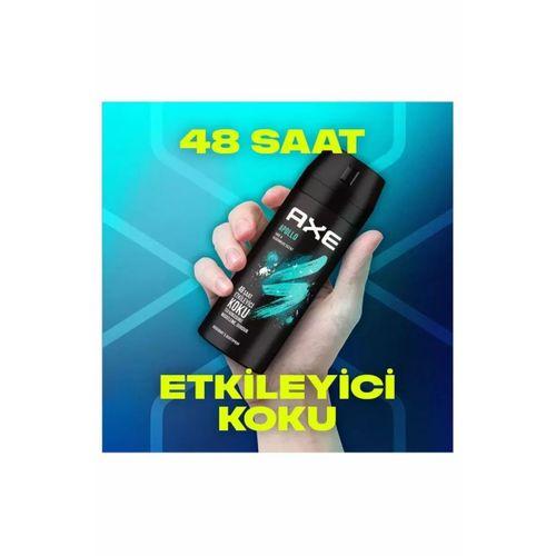 3 Adet Axe Erkek Sprey Deodorant Apollo 48 Saat Etkileyici Koku Vücut Spreyi 150 ml