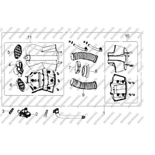 MONDİAL Mondial Aggressıve-125 Hava Fıltresı Komple