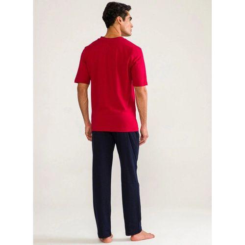 D's Damat 02000 Kısa Kol 3'lü Erkek  Pijama Takımı