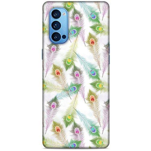 Oppo Reno 4 Pro Kılıf Desenli Özel Seri Tüyler (23) Ultra Koruma Kılıfı