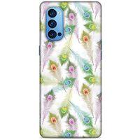 Oppo Reno 4 Pro Kılıf Desenli Özel Seri Tüyler (23) Ultra Koruma Kılıfı