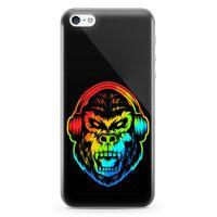Apple iPhone 5 Kılıf Goril Colorful Arka Kapak Koruma Desenli Full Koruyucu