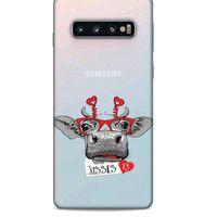 Zoologix (6) Samsung Galaxy S10 Şeffaf Kılıf Silikon Desenli