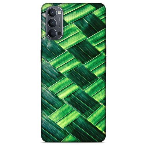 Lopard Oppo Reno 4 Uyumlu Kılıf Bahar (37) Silicone Cover Bambu Yaprak