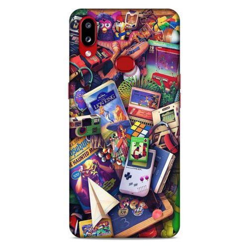 Retro (34) Desen Slim Armor Kılıf Renkli Samsung Galaxy A10s Kılıf