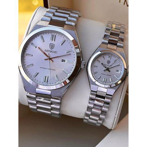Raymond Ciflere Özel Sevgili Kombini 2 Yıl Garantili 5 Atm Suya Dayanklı Çift Saati CFT.06