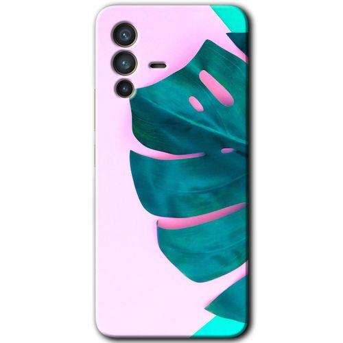 Vivo V23 5G HD Baskılı Kılıf + 9D Tam Ekran Koruyucu - 3D Yaprak