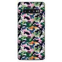 Kamuflaj 06 Samsung Galaxy S10 Kılıf Silikon Kapak