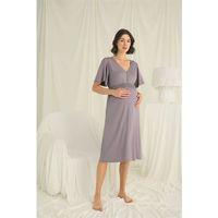 Dantelli Önden Düğmeli Hamile Lohusa Gecelik