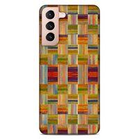 Lopard Samsung Galaxy S21 Uyumlu Kılıf Wood'X (49) Ultra Silikon Kılıf Baskılı