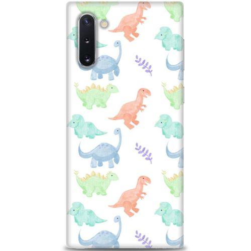 Samsung Galaxy Note 10 Kılıf HD Baskılı Kılıf - Minik Dinazorlar + Tam Ekran Koruyucu