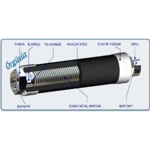 Fan Coil İzoleli Bağlantı Hortumu 3/4 50 cm
