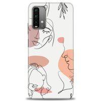 Xiaomi Redmi 9T Kılıf HD Baskılı Kılıf - Silüetler + Tam Ekran Koruyucu