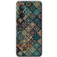 Huawei Nova 9 SE Kılıf HD Desen Baskılı Arka Kapak - Mat Mandala + Kırılmaz Cam