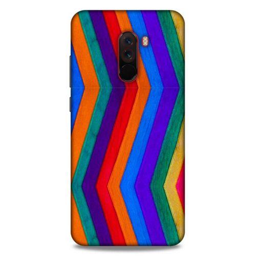 Lopard Xiaomi Pocophone F1 Uyumlu Kılıf Wood'X (25) Antişok Kapak Baskılı