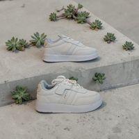 Alessio 048pf Beyaz Renk Bağcaklı Fuspetli Çocuk Spor Ayakkabı