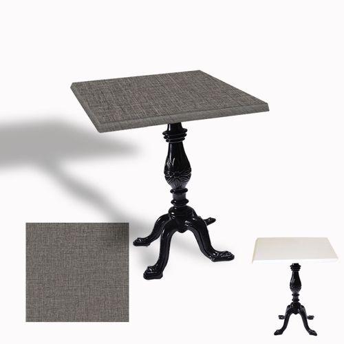 Dockers Çipa 1001 Döküm Ayak Kare Masa 70x70 cm - (Werzalit, Wermodin ve Allzalit Tabla) - Twister