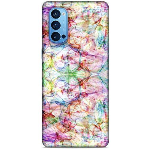 Oppo Reno 4 Pro Kılıf Pastel Renkler (12) Koruyucu Silikon Beyaz Mavi