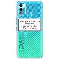 Tecno Spark 7T Kılıf HD Yazı Baskılı Silikon Arka Kapak - Yazı 3