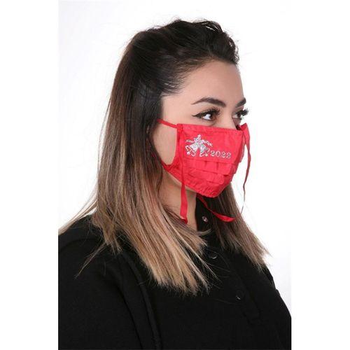 Gümüş İyonlu Boyundan Askılı Yıkanabilir Baskılı Maske A-2B