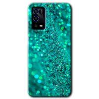 Oppo A55 Kılıf HD Desen Baskılı Arka Kapak + Temperli Cam - Diamonds