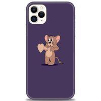 iPhone 11 Pro Kılıf HD Baskılı Kılıf - Aşık Jerry + Tam Ekran Koruyucu