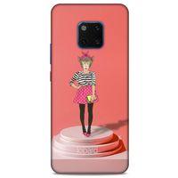 Huawei Mate 20 Pro Kılıf FunnyMaX (9) Kılıf Gül Kurusu Maymun