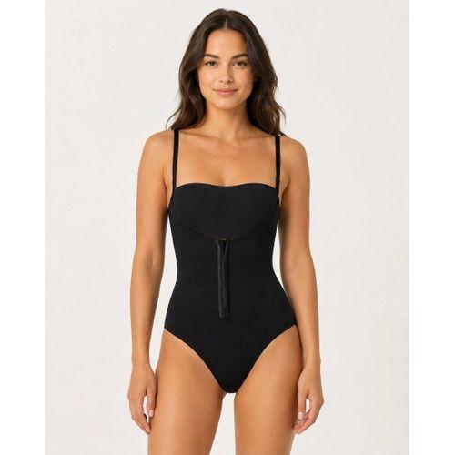 Kadın Siyah Rengi Agraflı Göğüs Açık Body Korse