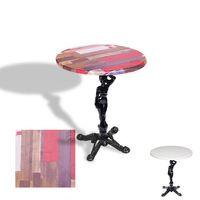 Dockers Çipa 1003 Döküm Ayak Yuvarlak Masa Çap 80cm - (Werzalit, Wermodin ve Allzalit Tabla) - Redwood