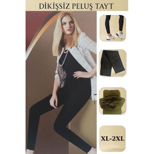 Dikişsiz Ayaksız Pelüş Tayt