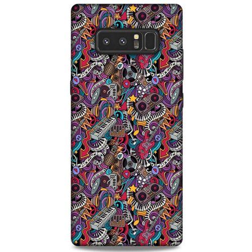 Retro (2) Desen Kabı Renkli Samsung Galaxy Note 8 Kılıf