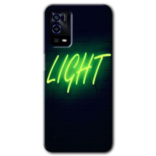 OPPO Oppo A55 Kılıf HD Desen Baskılı Arka Kapak - Neon İnscription