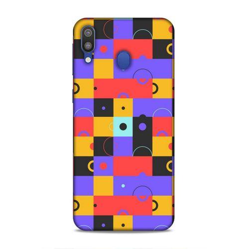 Samsung Galaxy M20 Uyumlu Kılıf Insomnia (37) Silicone Cover Mor Sarı
