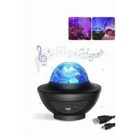 Masa Ve Gece Lambası Renkli Projektör Işıklı Disko Topu Bluetooth Hoparlör