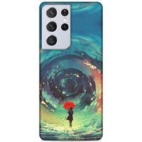 Lopard Samsung Galaxy S21 Ultra Uyumlu Kılıf Manipülasyon ☻ (32) Soft Silikon Kılıf Desenli