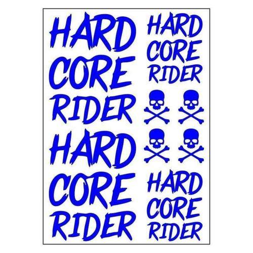 SEVGENT A4 Sticker 120 Tek Paket Çoklu Hard Core Rider Mavi