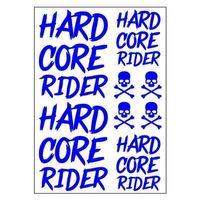 SEVGENT A4 Sticker 120 Tek Paket Çoklu Hard Core Rider Mavi