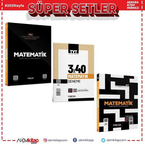 Marka Yayınları TYT AYT Matematik Soru ve Deneme Seti 3 Kitap