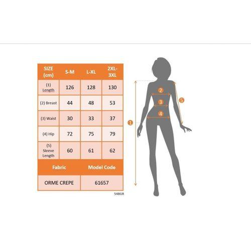 Kadın Uzun Kollu Yakası Bağcıklı Uzun Puantiyeli Krep Maxi Elbise