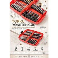 Profesyonel S2 Çelik Darbeye Dayanıklı Manyetik Bits Ucu Seti 45 Parça Renk Kodlu Matkap Vidalama Lokma Takımı 723509