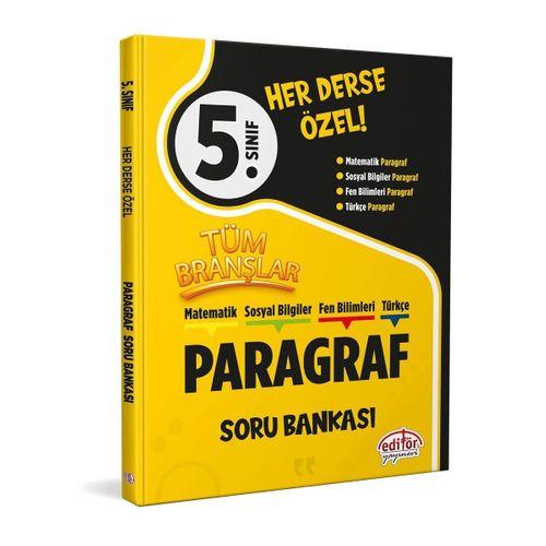 5. Sınıf Tüm Branşlar Paragraf Soru Bankası Editör Yayınları