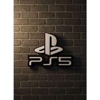 Playstation 5 Logo Duvar Dekoru Minimal Tasarım 16×12 Cm