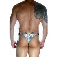 Erkek  Arkası Büzgülü Gümüş Brazillian Slip