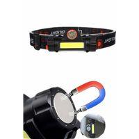 Ledli Şarjlı Kafa Lambası Led Şarjlı Su Geçirmez Kafa Feneri